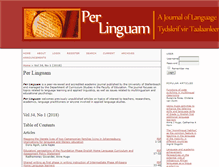 Tablet Screenshot of perlinguam.journals.ac.za