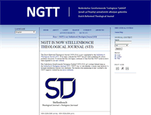 Tablet Screenshot of ngtt.journals.ac.za